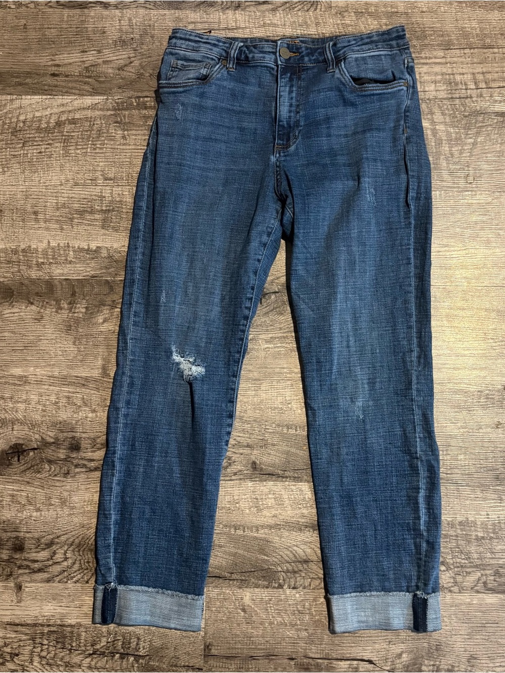 Kut From The Kloth Jeans Women’s 12 Blue High Rise Straight Leg Ankle